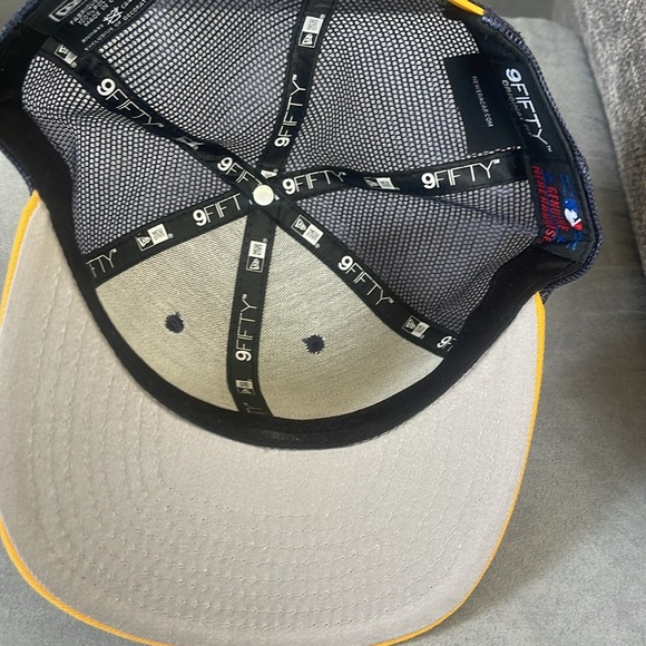 Tampa Bay Rays Hat Cap SnapBack blue yellow stripe New Era 9fifty - Picture 3 of 3